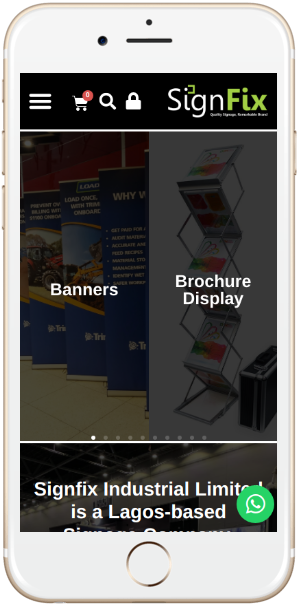 BranBloc - Website Design and E-commerce Solution - signfix mobile white